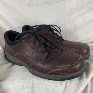 Clarks Mens 13 Shoes Portland 2 Tie Casual Leather Lace Up Brown 26066038